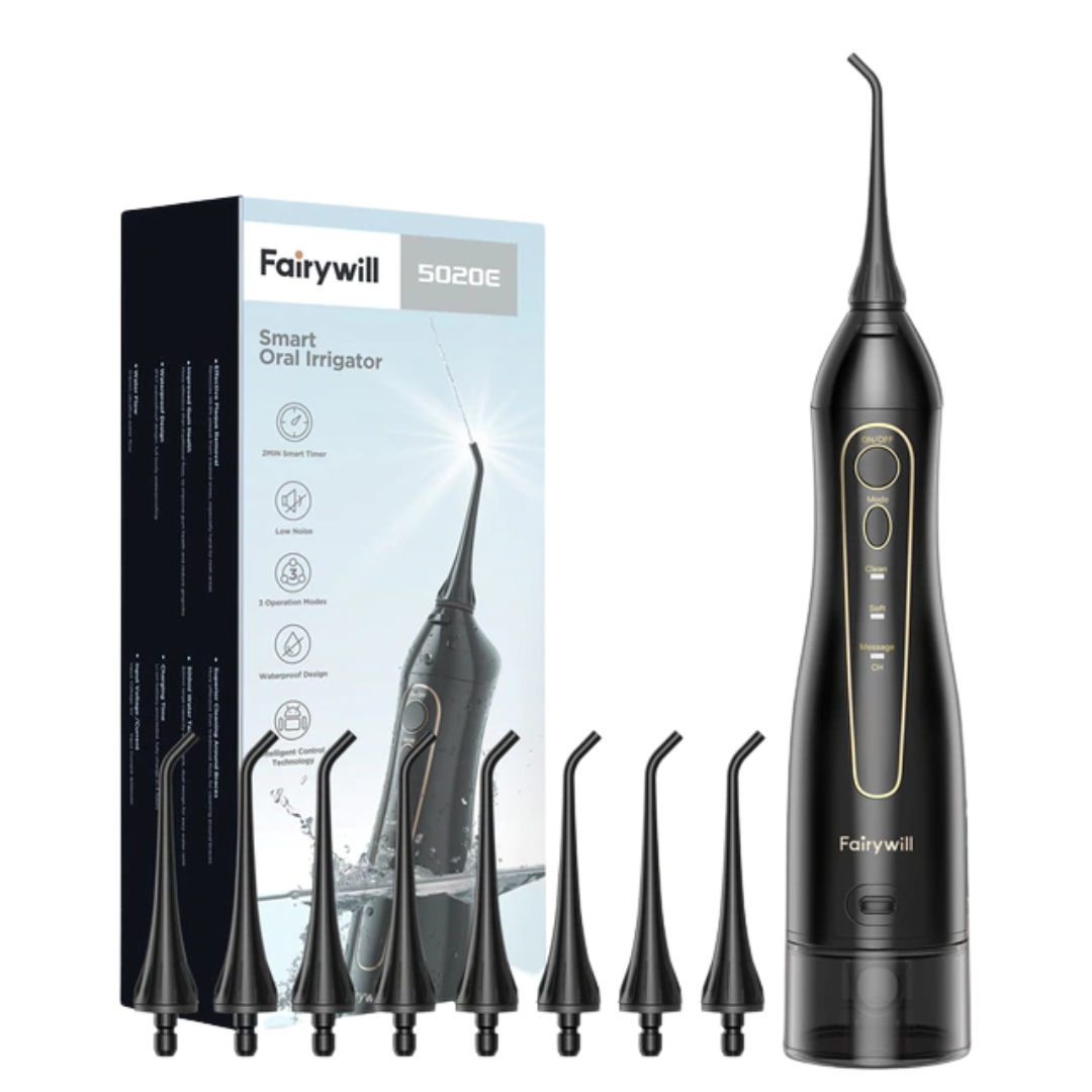 Irish Supply, FLOSSAIR 2.0 Water Flosser for Teeth Cleaner Rechargeable Oral Irrigator