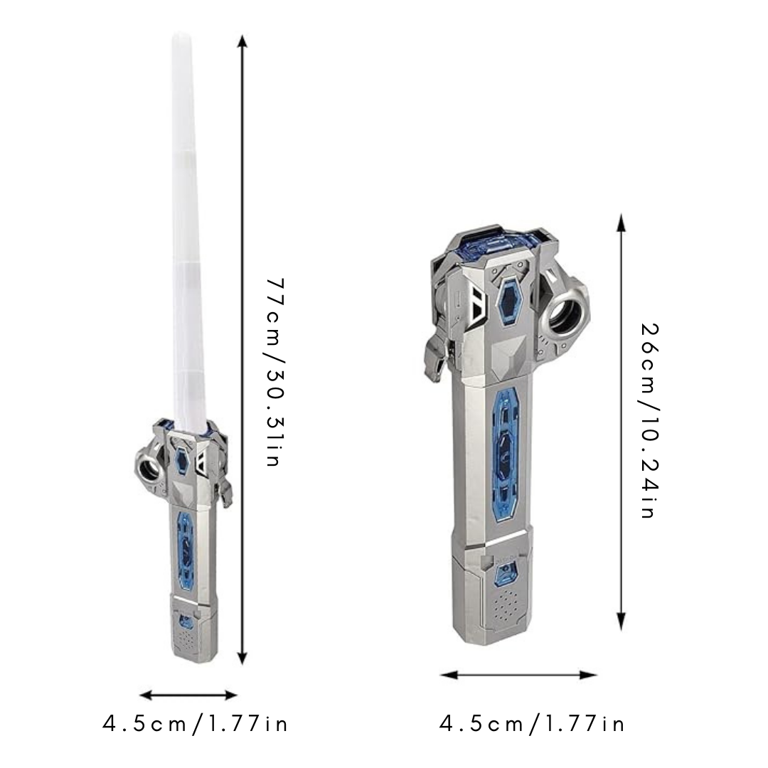 Irish Supply, RADIANTBLADE, Interactive Retractable Lightsaber, with 7 Hues of Glory