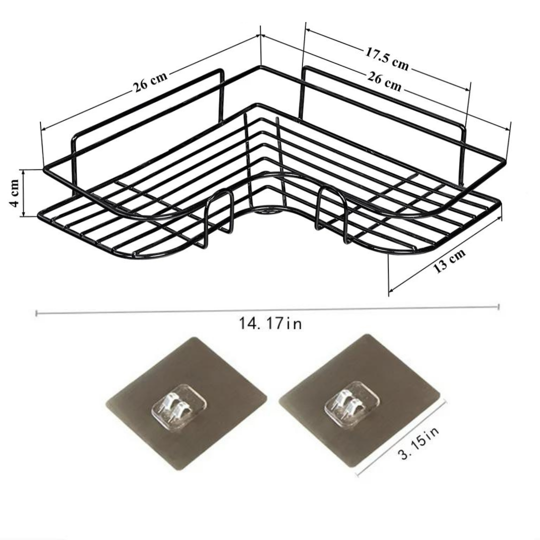 Irish Supply, STICKSHELF, Premium Drill Free Shower Shelf