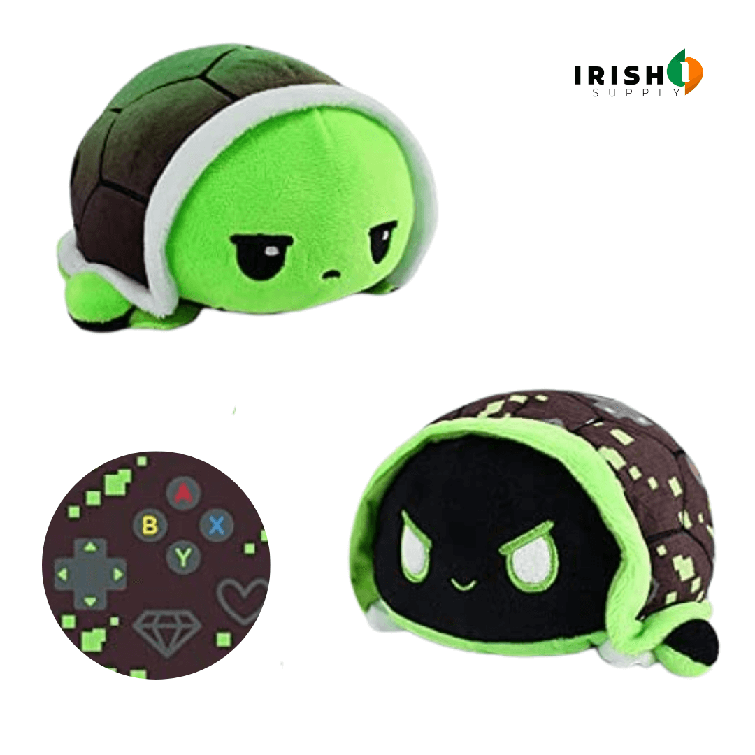 Irish Supply, PUMBII Reversible Mood Turtle Plushie