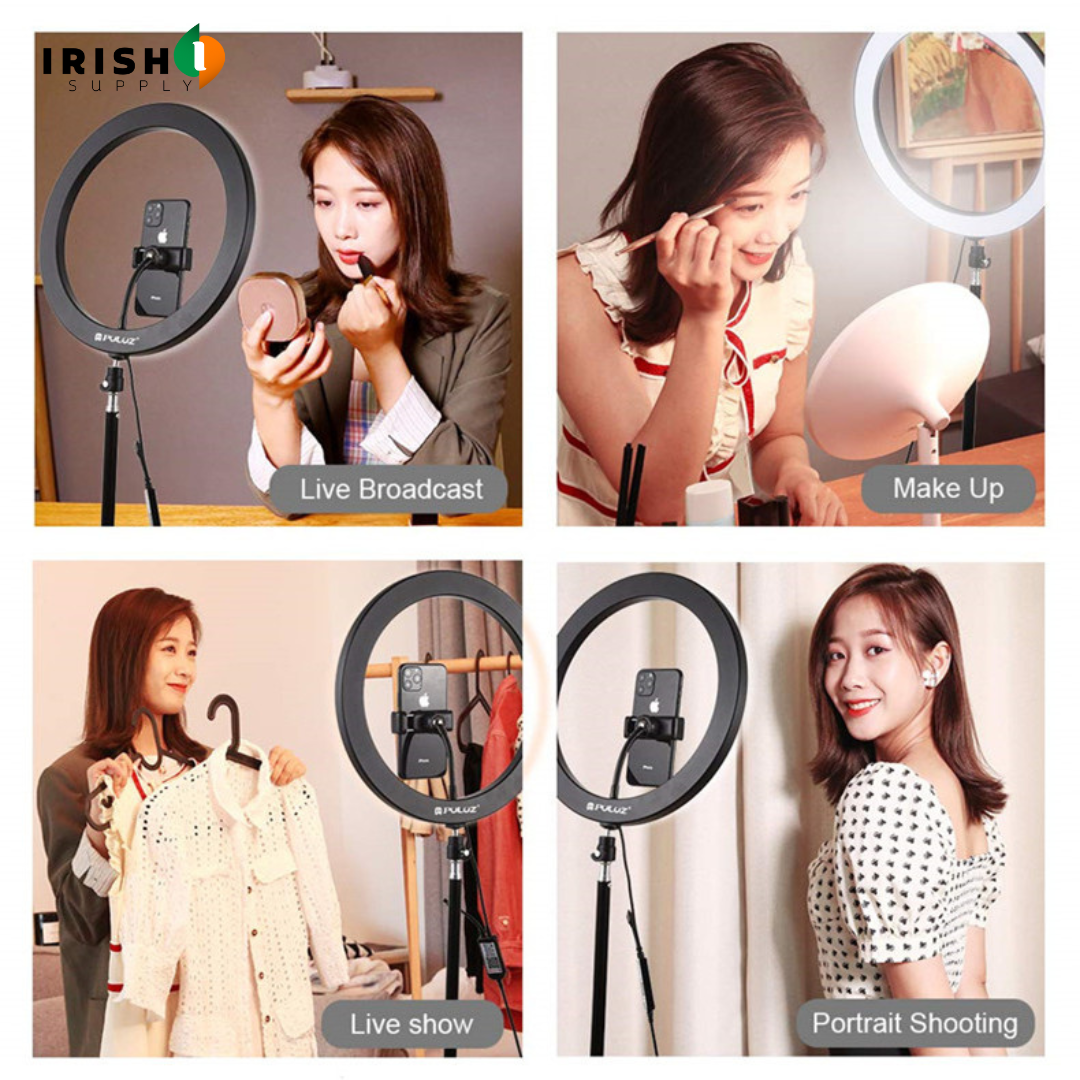 Irish Supply, FLASHPOD Vlog Selfie Ring Light with Stand