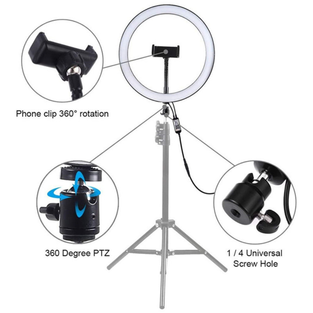 Irish Supply, FLASHPOD Vlog Selfie Ring Light with Stand