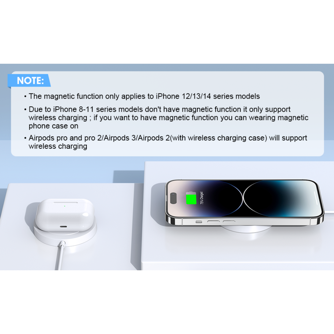 Irish Supply, CHARGEMATE Magnetic Wireless Charging Pad