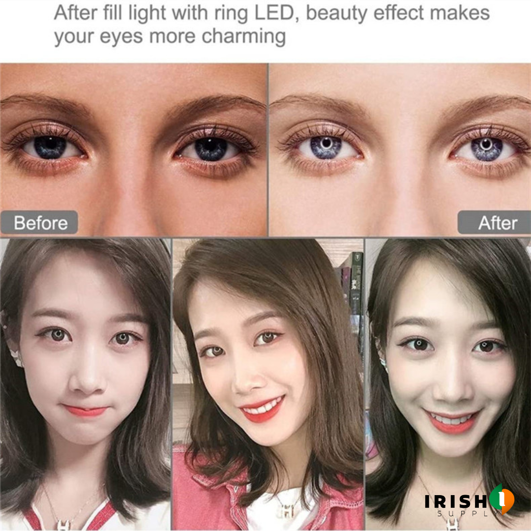 Irish Supply, FLASHPOD Vlog Selfie Ring Light with Stand