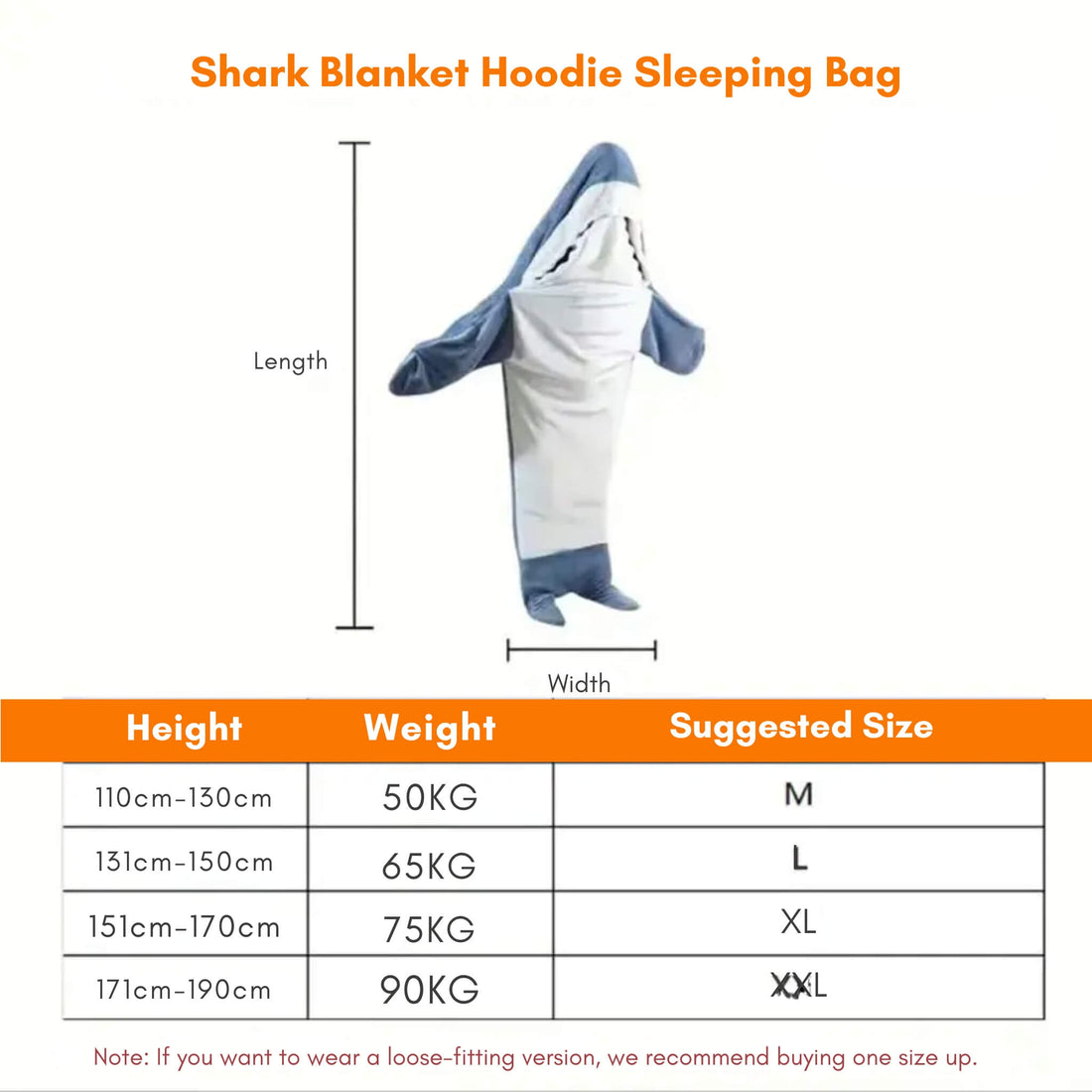 SHARKWRAP Hooded Flannel Shark