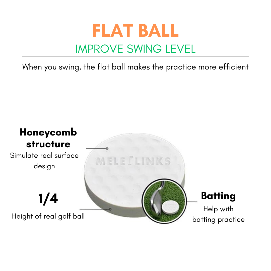 Irish Supply, GLIDE Golf Swing Trainer Flat Light Practice Ball 6pcs