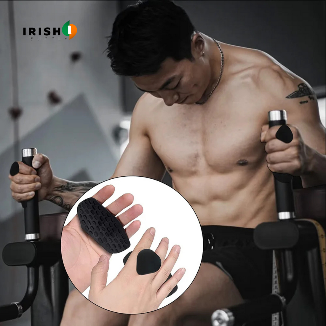 PALMARMOR  Silicone Gymnastics Grip Fingerless Fitness Gloves