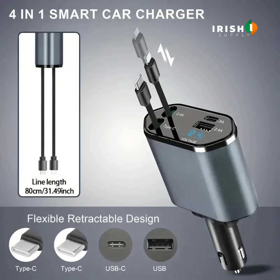 POWERFLEX Premium Retractable Car Charger