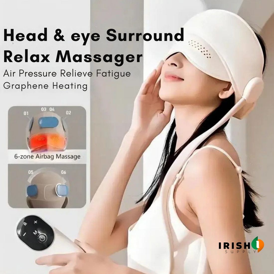 VITAPRESS Graphene Heating Air Pressure Head Massager