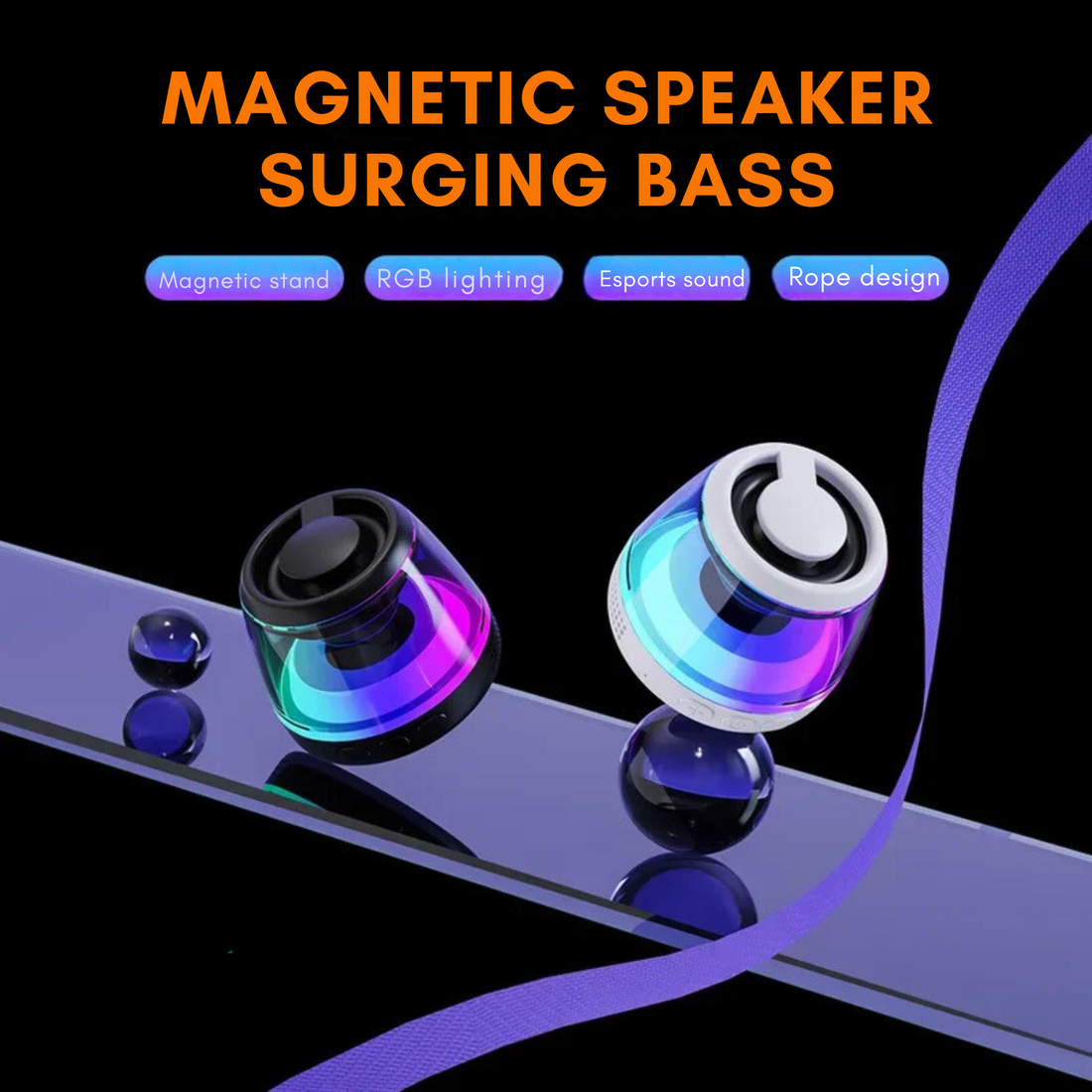 SOUNDRING Wireless Sound Box Magnetic Bluetooth Speaker