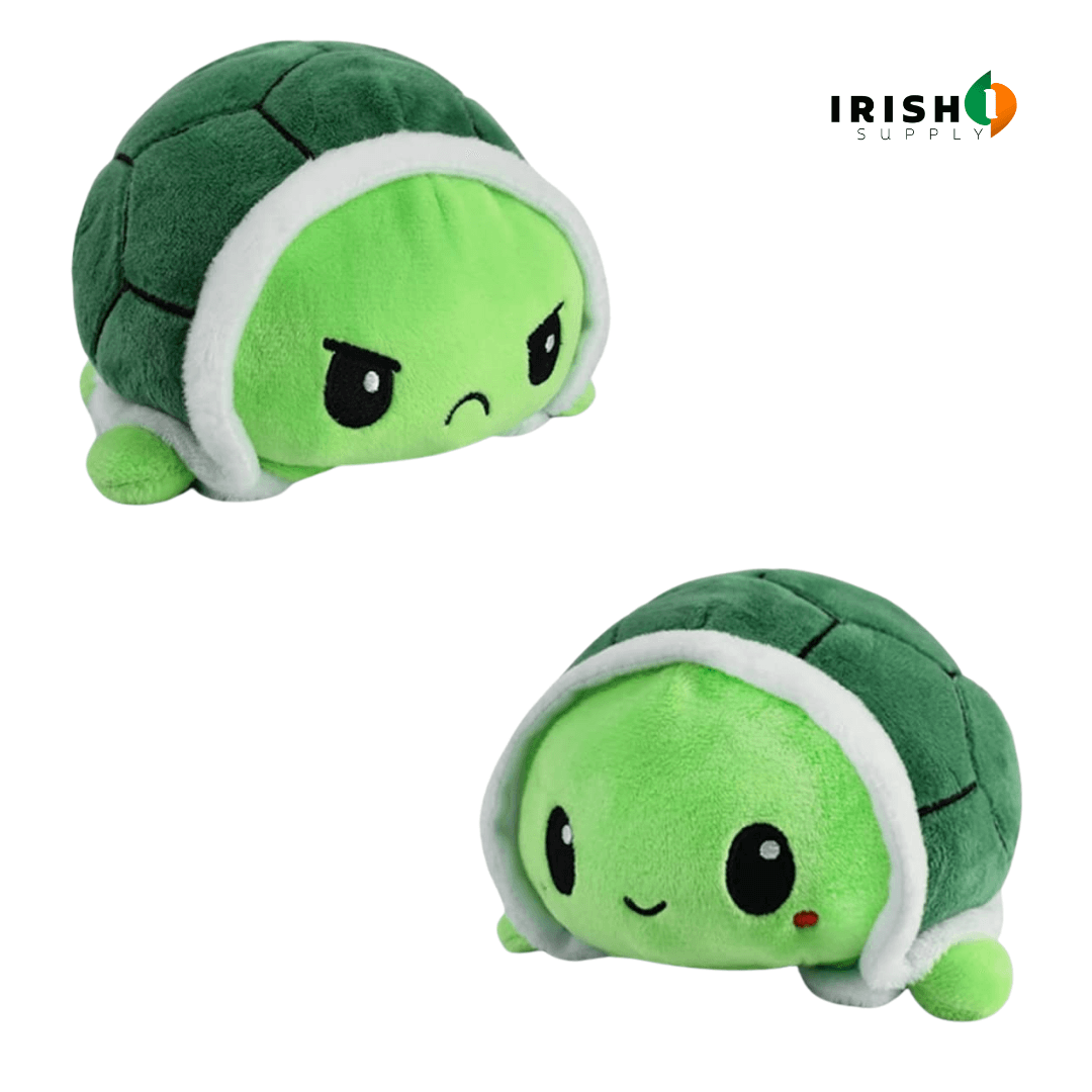 Irish Supply, PUMBII Reversible Mood Turtle Plushie