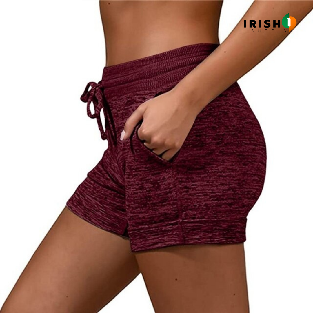 Irish Supply, ZENSTRETCH Women's Cotton Blend Yoga and Running Short