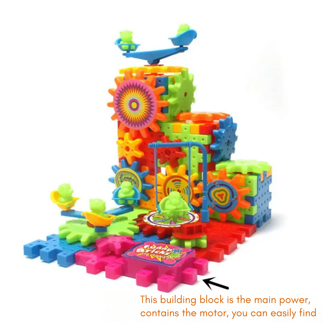 MECHMASTER™ Motorized 3D Gear Building Set