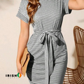 Irish Supply, SUMMERCHIC, Striped Short Sleeve Dress