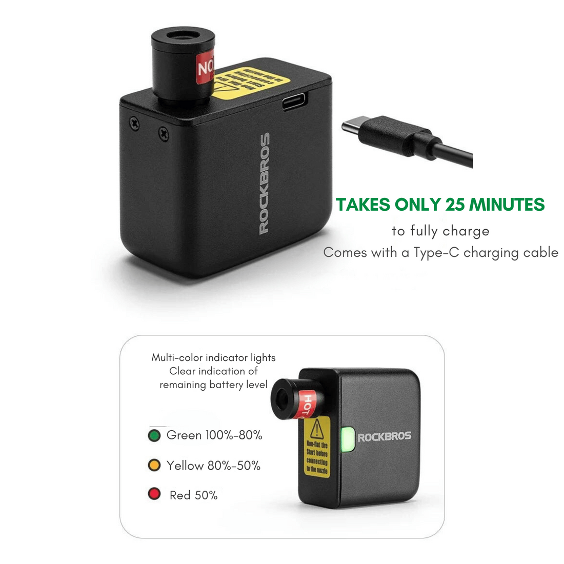 POWERAIR Electric Portable Tire Pump