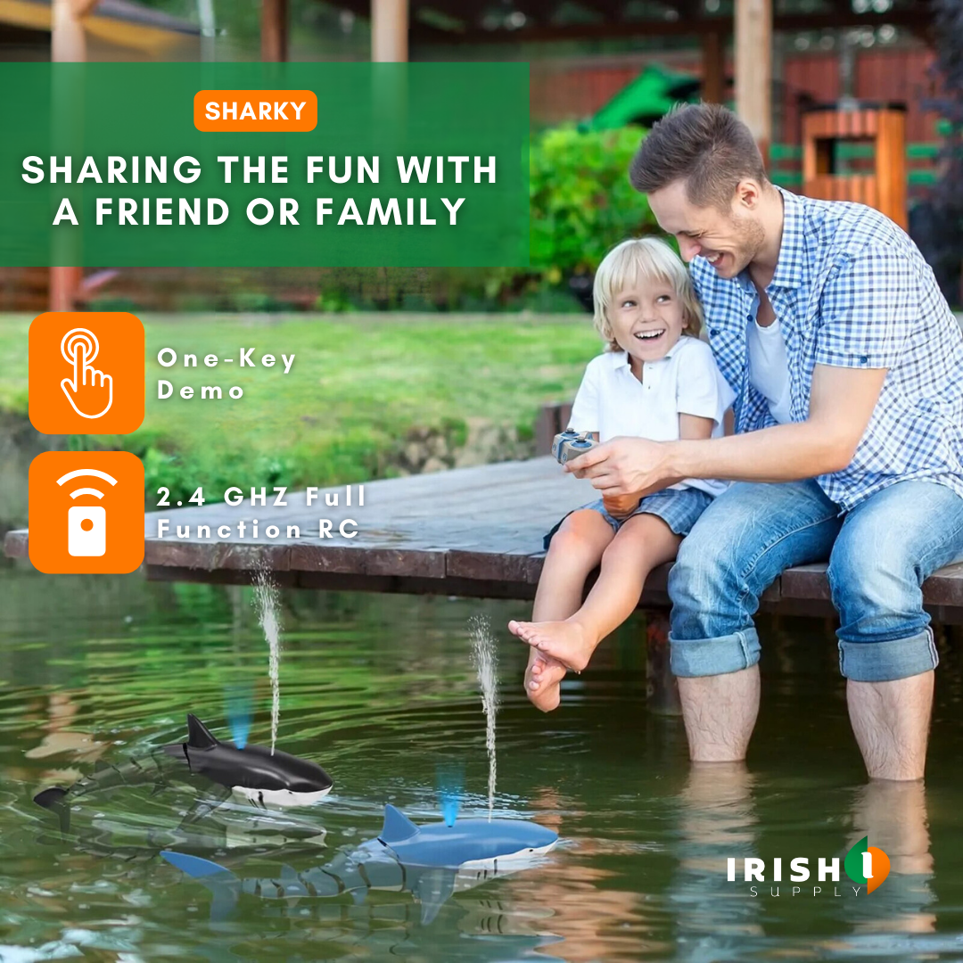 Irish Supply, SHARKY, Remote Controlled Swimming Shark Toy