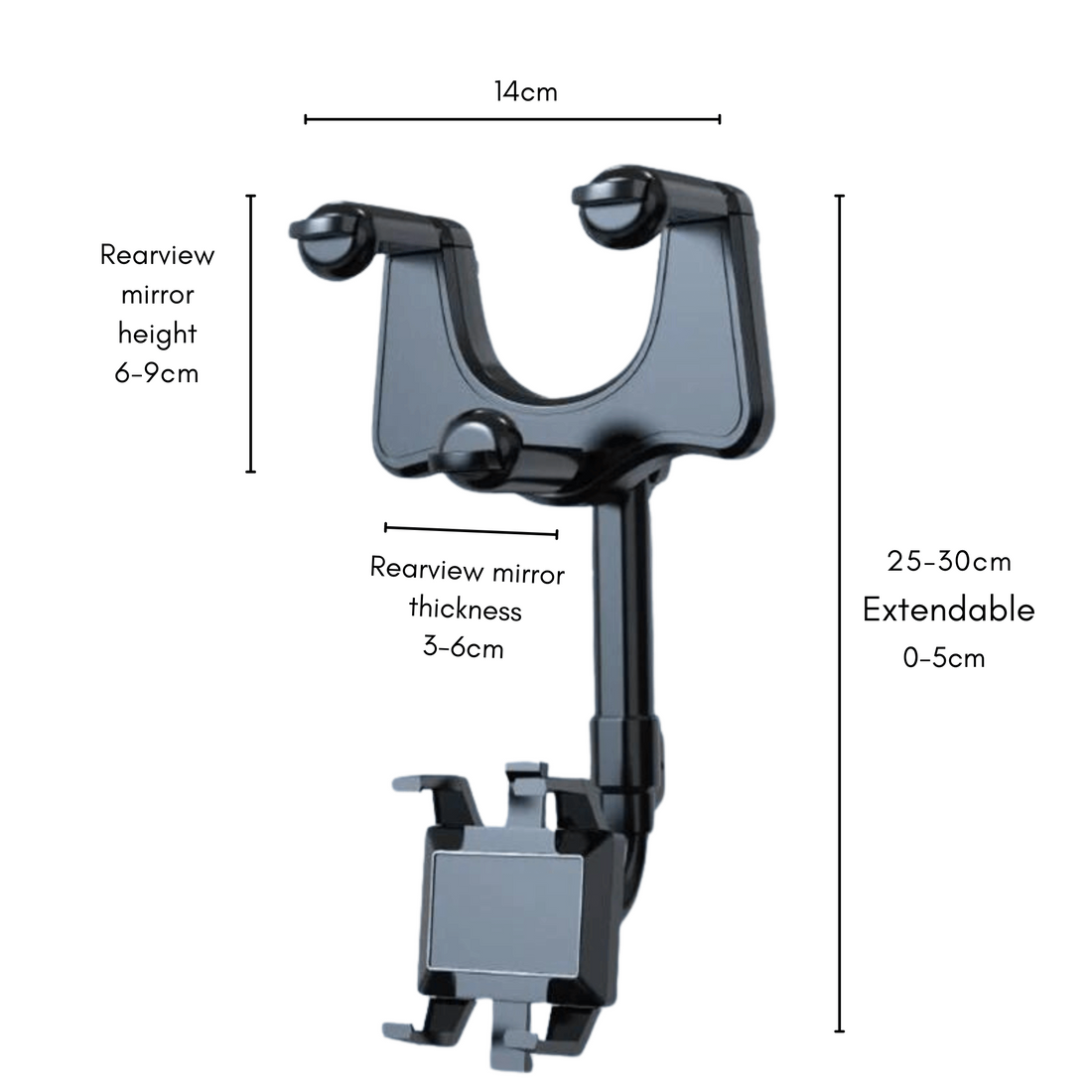 GLIDEHOLD Rotatable Car Phone Holder
