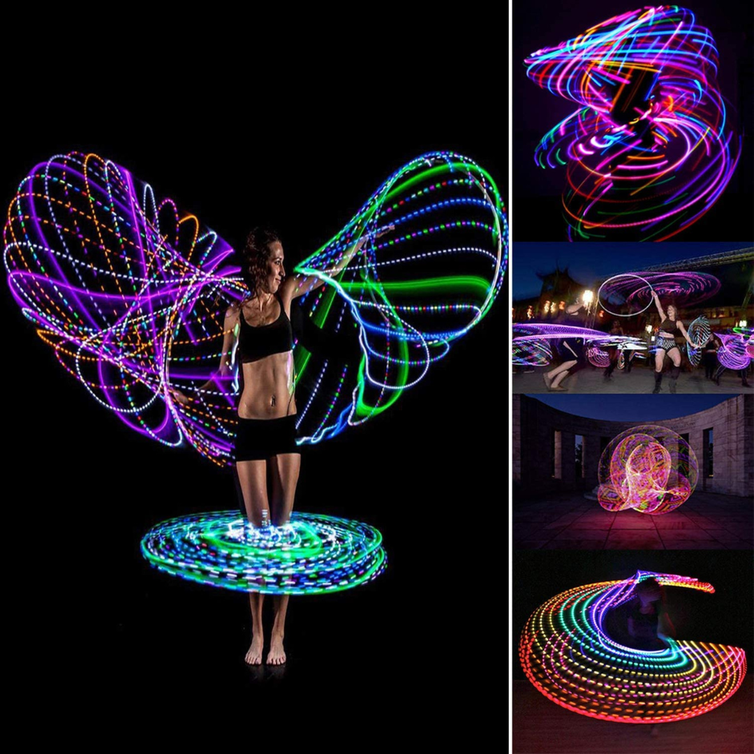 Irish Supply, GLOWHOOPS 7 Color LED Hula Hoops