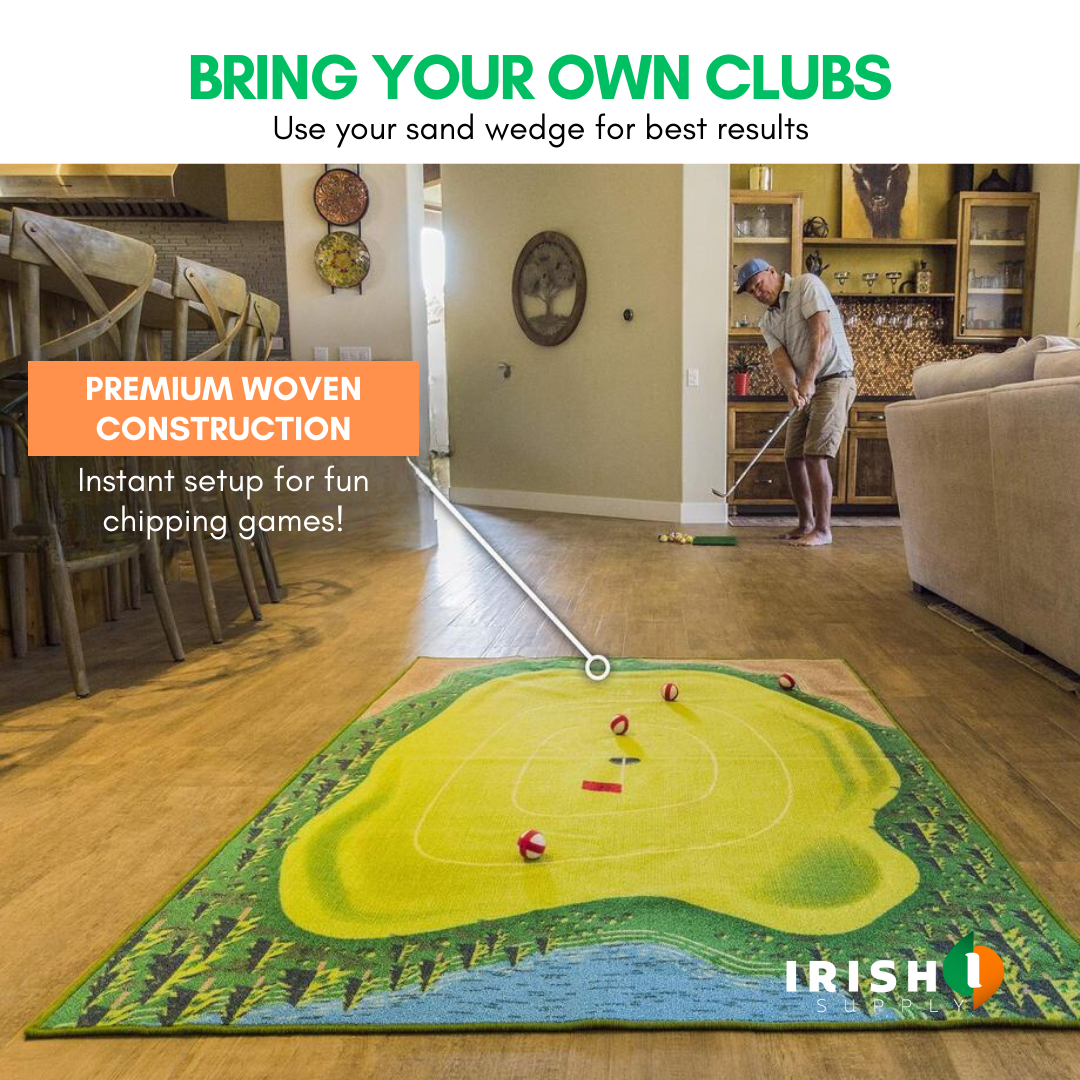 Irish Supply, SWINGPRO, Golf Game Mat Pad