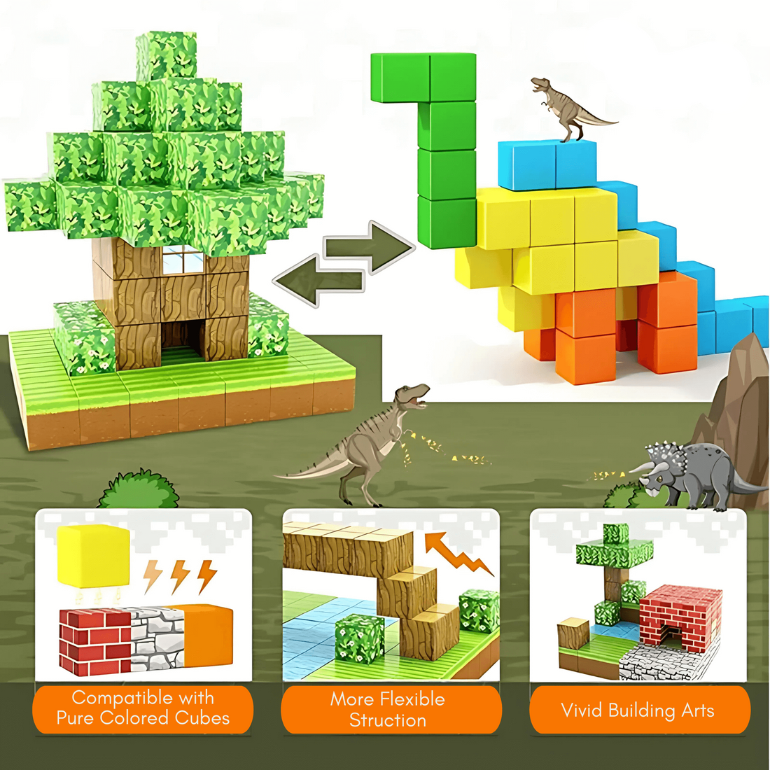 BLOCKMASTER Magnetic Building Block Set (100pcs)