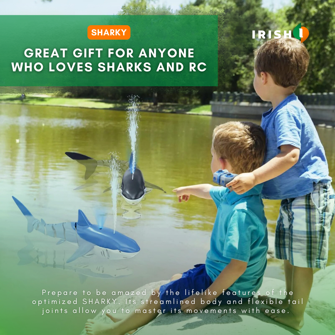 Irish Supply, SHARKY, Remote Controlled Swimming Shark Toy