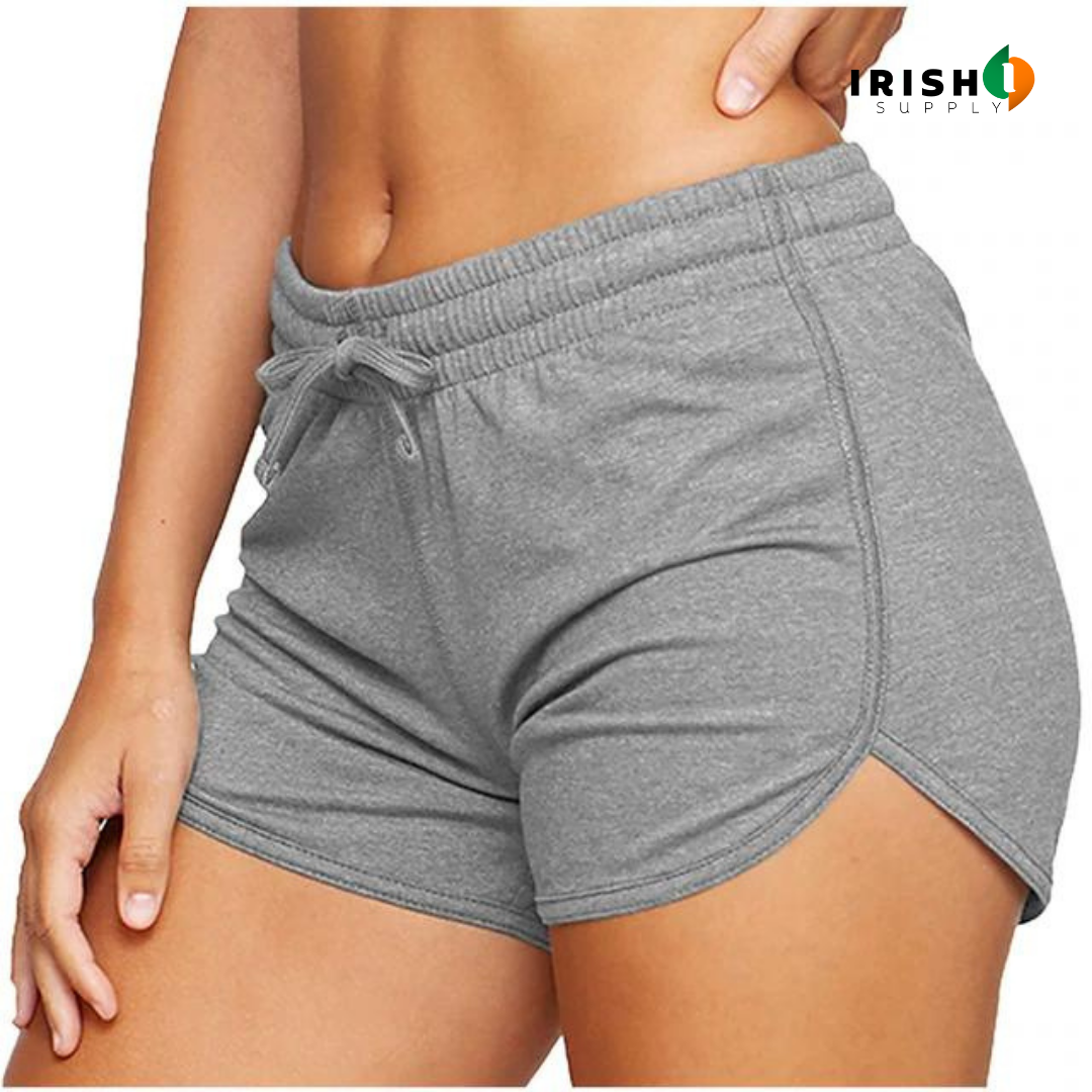 Irish Supply, ZENSTRETCH Women's Cotton Blend Yoga and Running Short