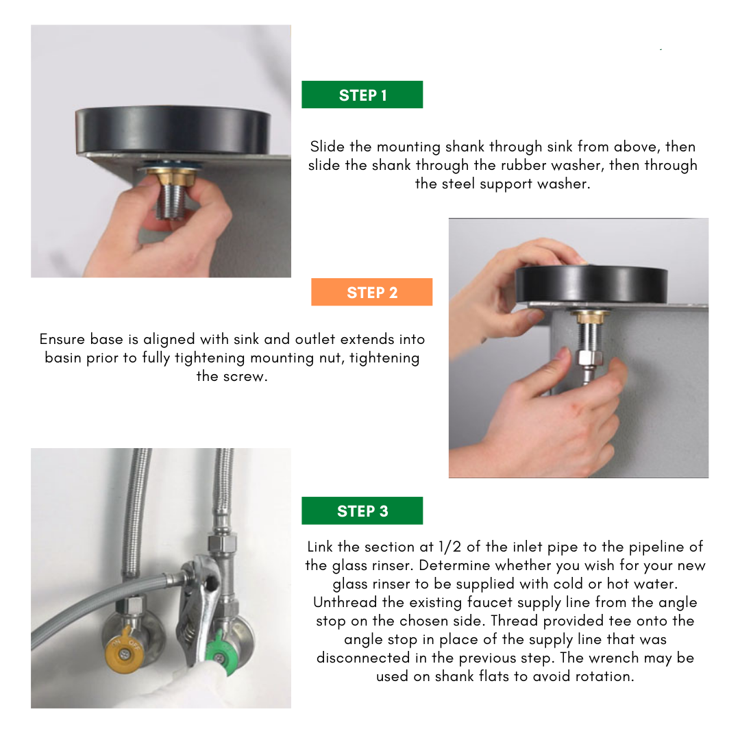 Irish Supply, GLASSGENIE Automatic Glass Rinser Kit