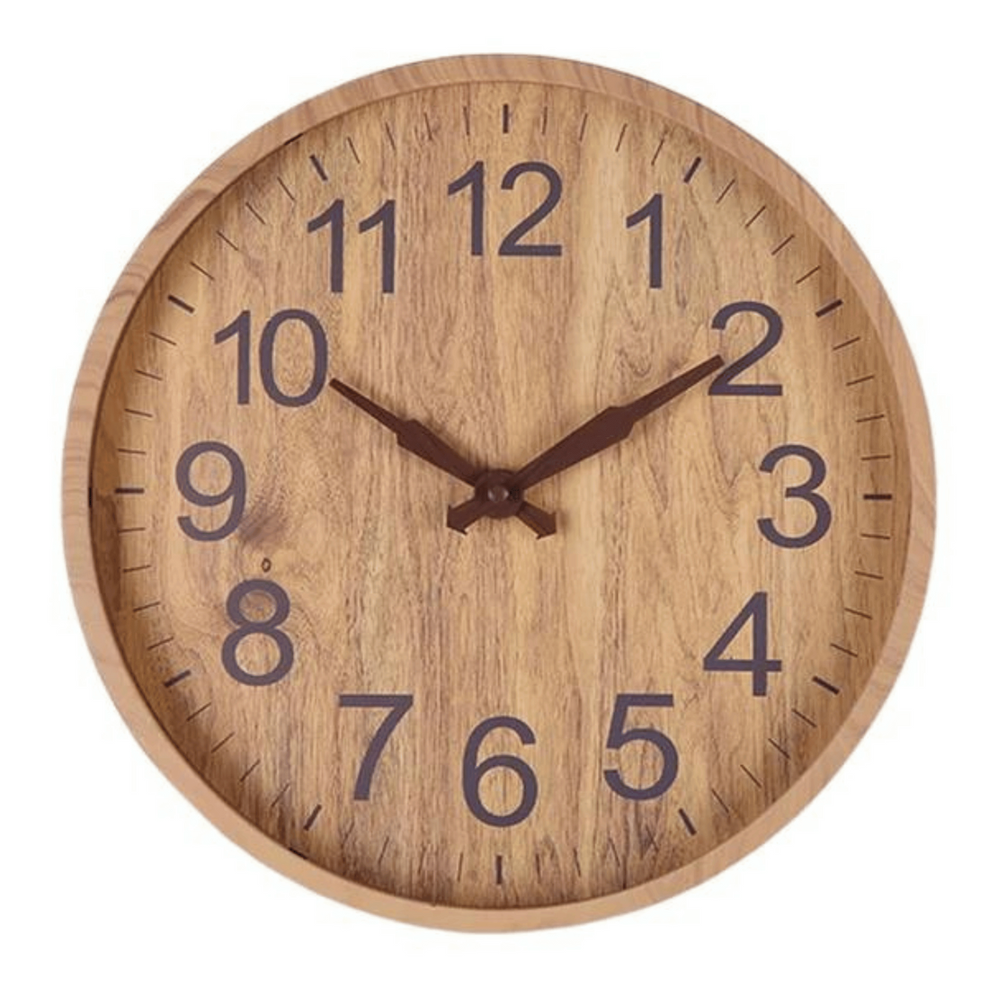 ECOTIME Natural wood wall clock