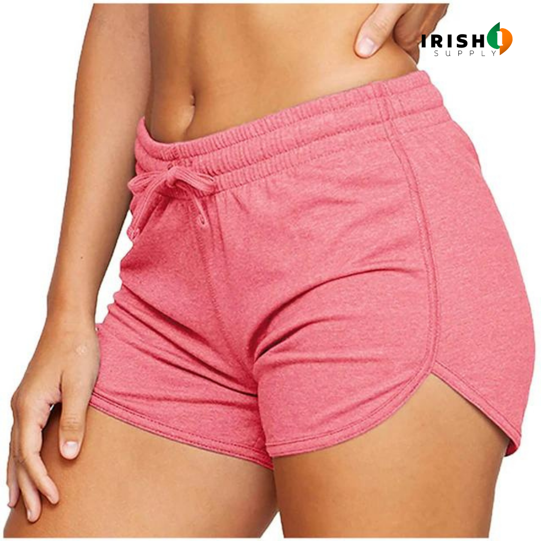 Irish Supply, ZENSTRETCH Women's Cotton Blend Yoga and Running Short