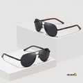 Irish Supply, RETROSPECS Aviator Sunglasses for Men