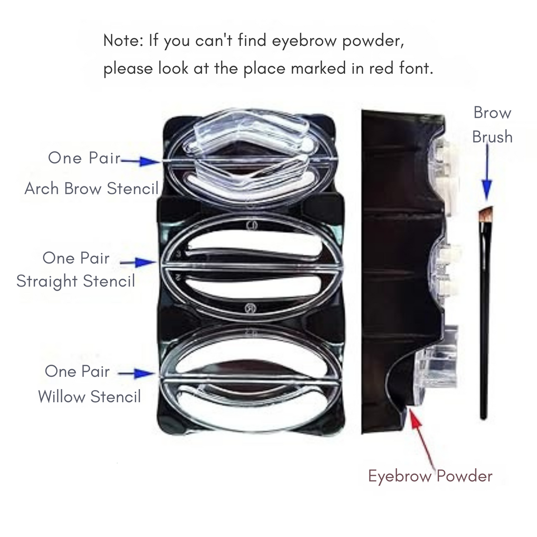 BROWLIFT Waterproof Eyebrow Powder Kit