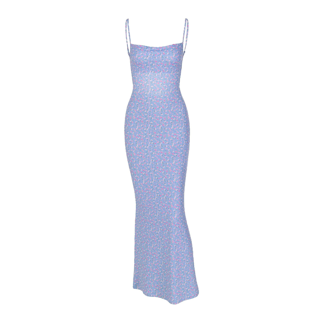 FLEURDAZZ Women Cutout Backless Maxi Dress