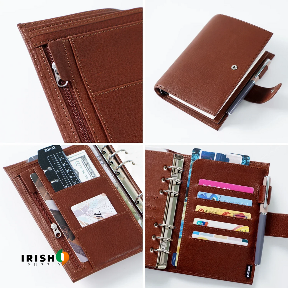 ORGANIX Leather Journey Sketchbook & Personal Ring Planner