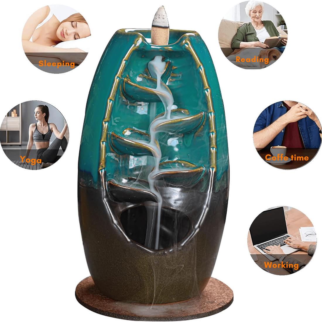 Waterfall Incense Burner