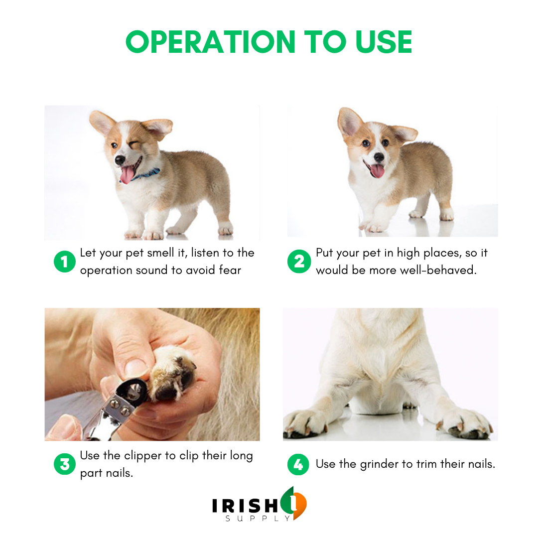 Irish Supply, CLIPPEREASE Electric Pet Nail Sander