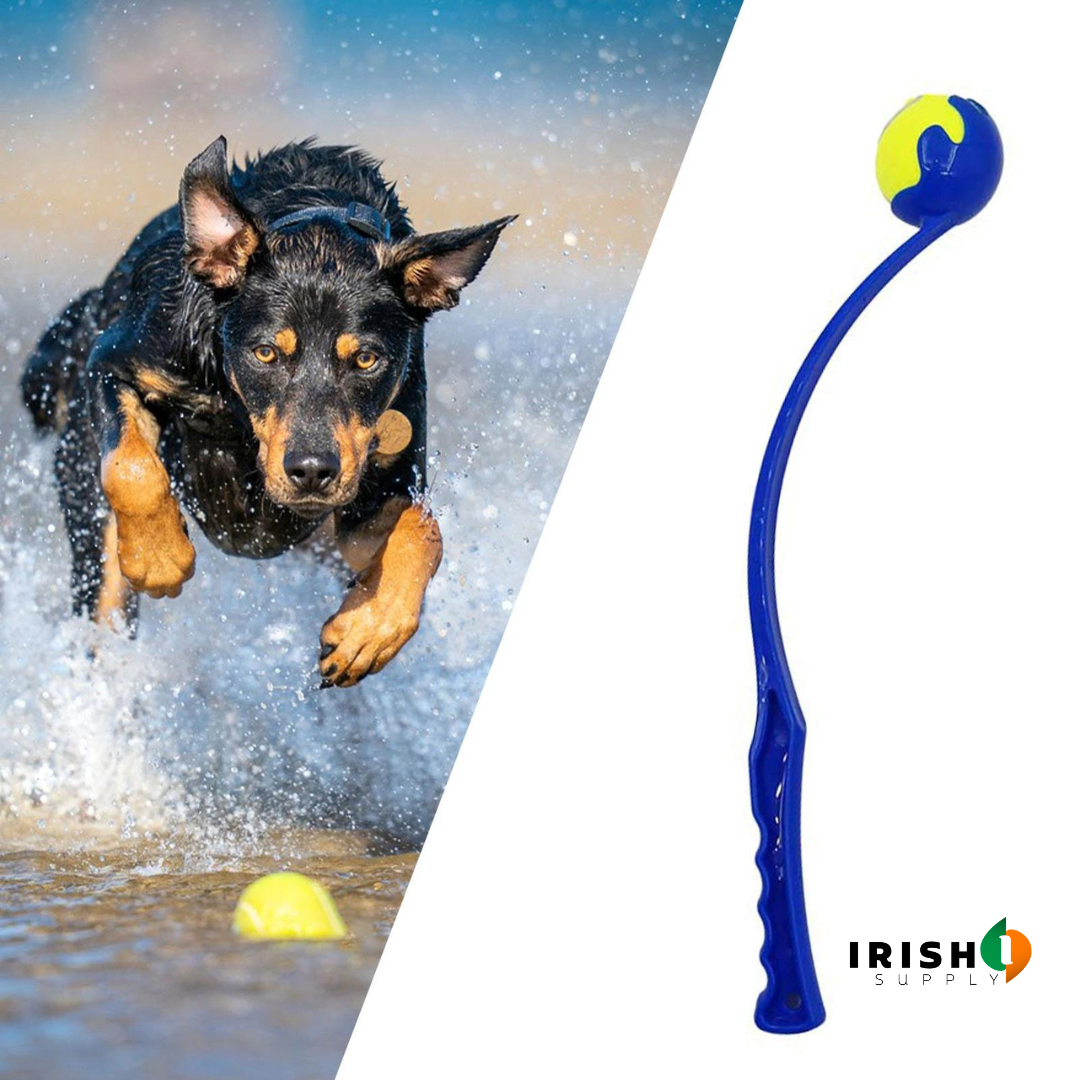 Irish Supply, TENNISTOSS Pet Tennis Ball Launcher
