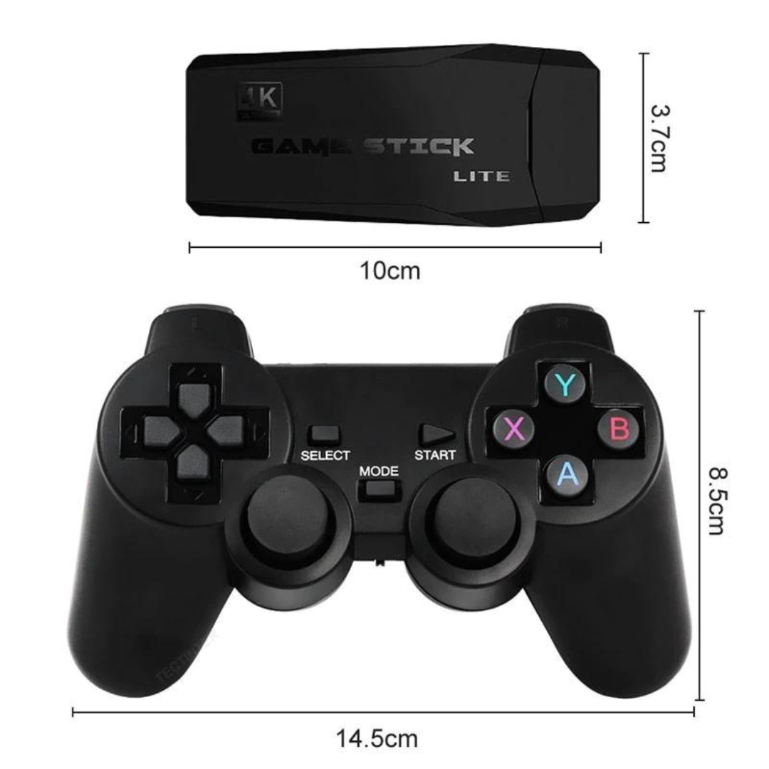 Irish Supply, GAMEFLEX TV Games Stick 4K HD Video Game with Wireless Console