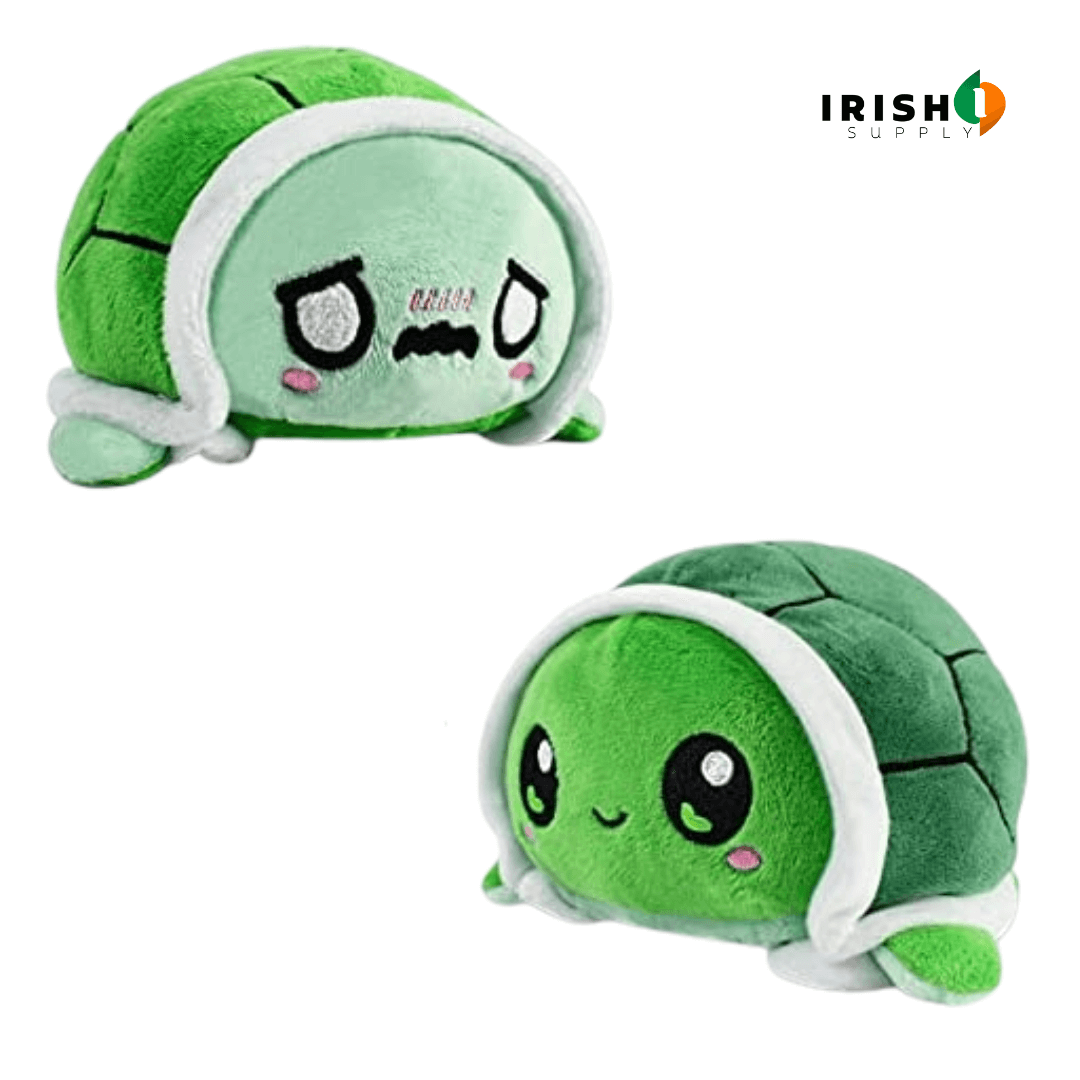Irish Supply, PUMBII Reversible Mood Turtle Plushie