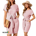 Irish Supply, SUMMERCHIC, Striped Short Sleeve Dress
