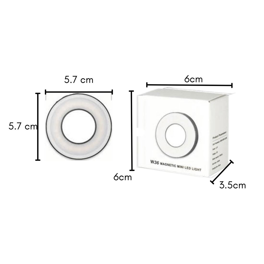 GLOWRING Magnetic Phone Light with Clip