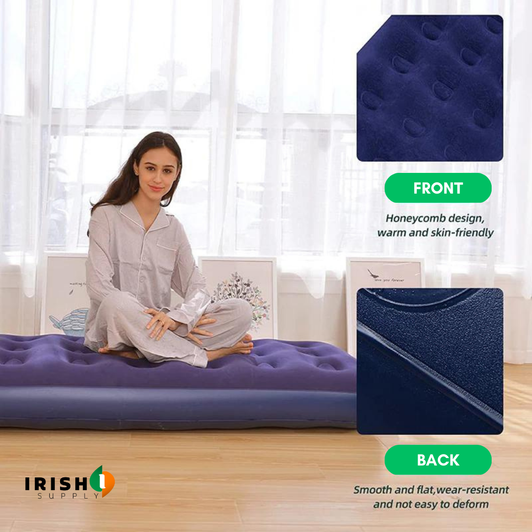 Irish Supply, INFLATEREST Foldable Outdoor Inflatable Camping Bed