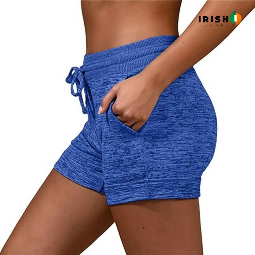 Irish Supply, ZENSTRETCH Women's Cotton Blend Yoga and Running Short