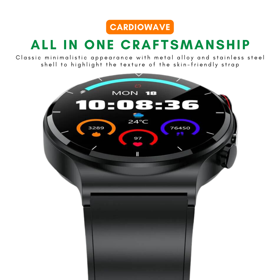  Irish Supply, CARDIOWAVE, Smartwatch Cardiac Wellness Tracker