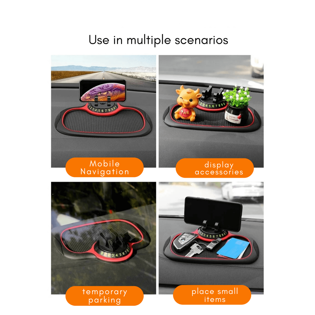 HOLDMATE Multi-Use Car Holder Mat Auto Phone Holder