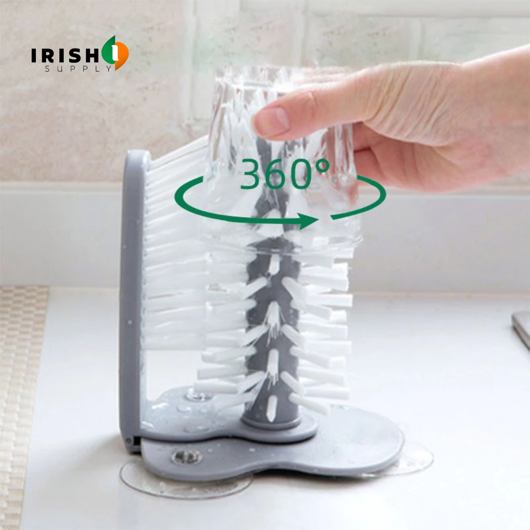 Irish Supply, POWERSCRUB Suction Cup Cleaning Brush