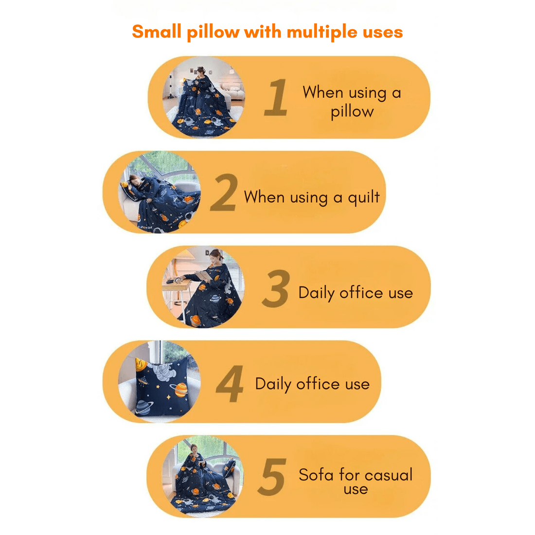 WARMNEST Plush Wearable Sofa Blanket