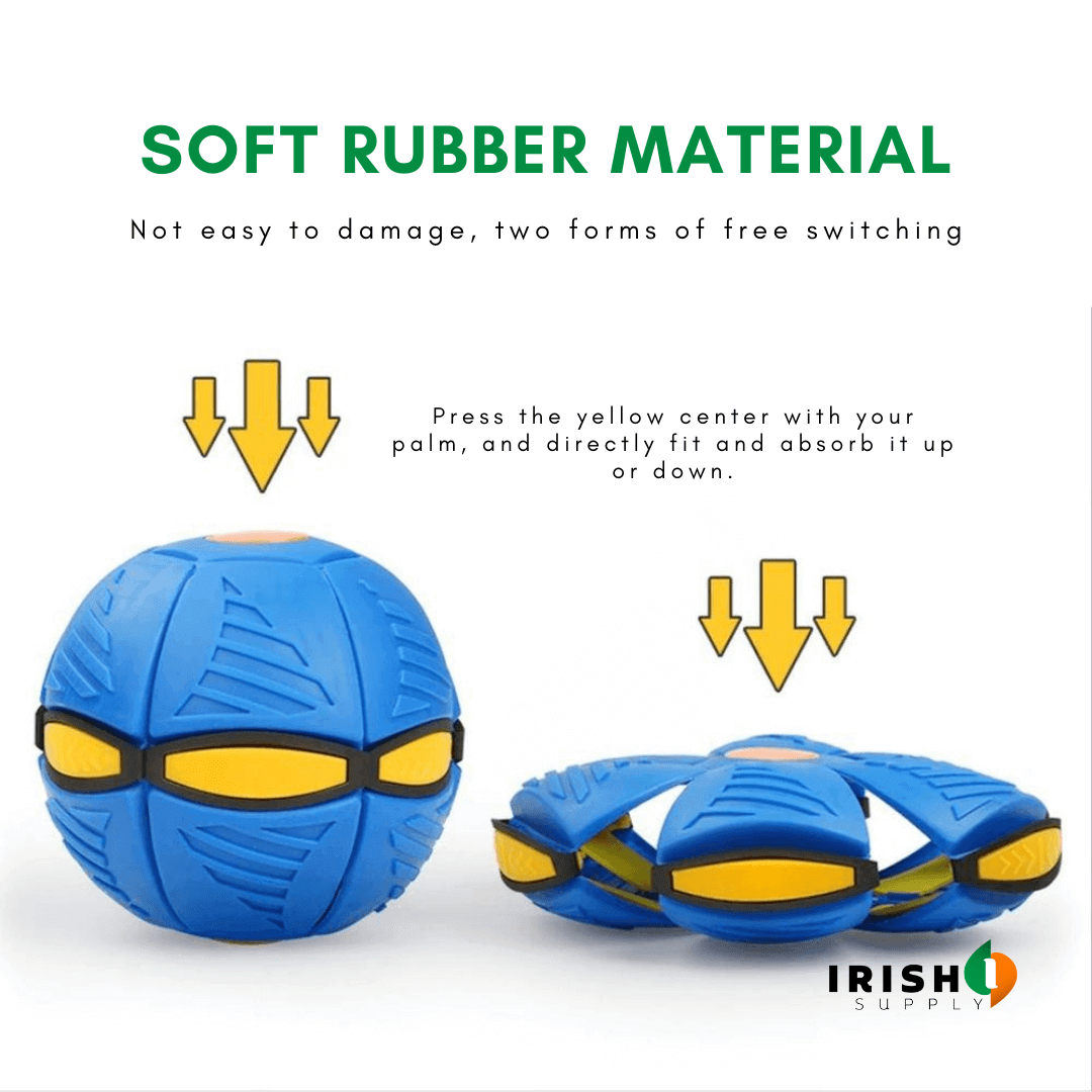 Irish Supply, MAGICBALL Flying Saucer with LED Light