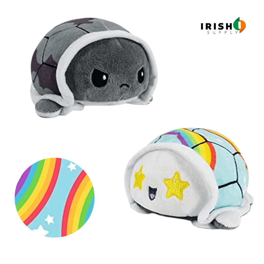 Irish Supply, PUMBII Reversible Mood Turtle Plushie
