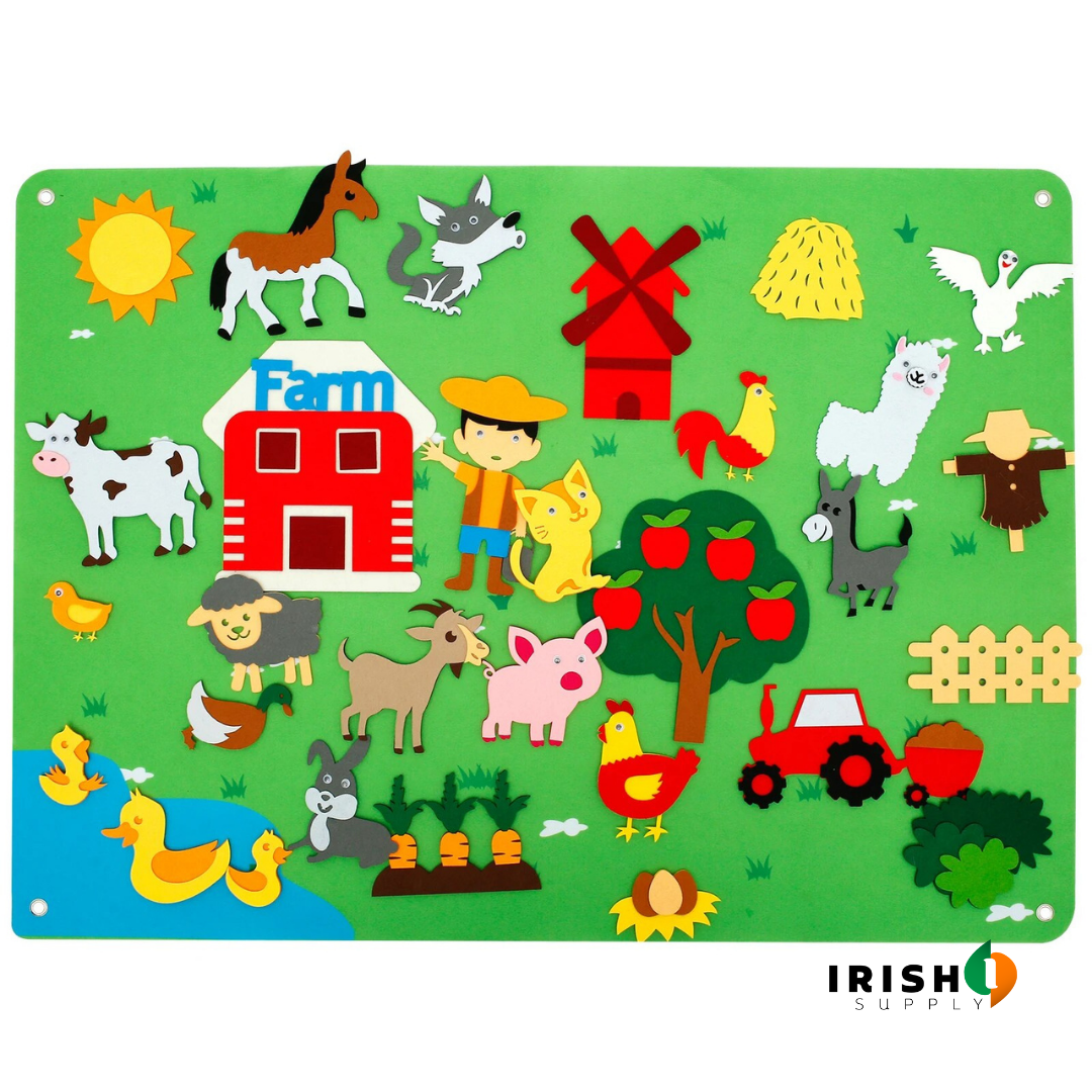 Irish Supply, FELTALES, Interactive Educational Felt Board for Storytelling Adventures