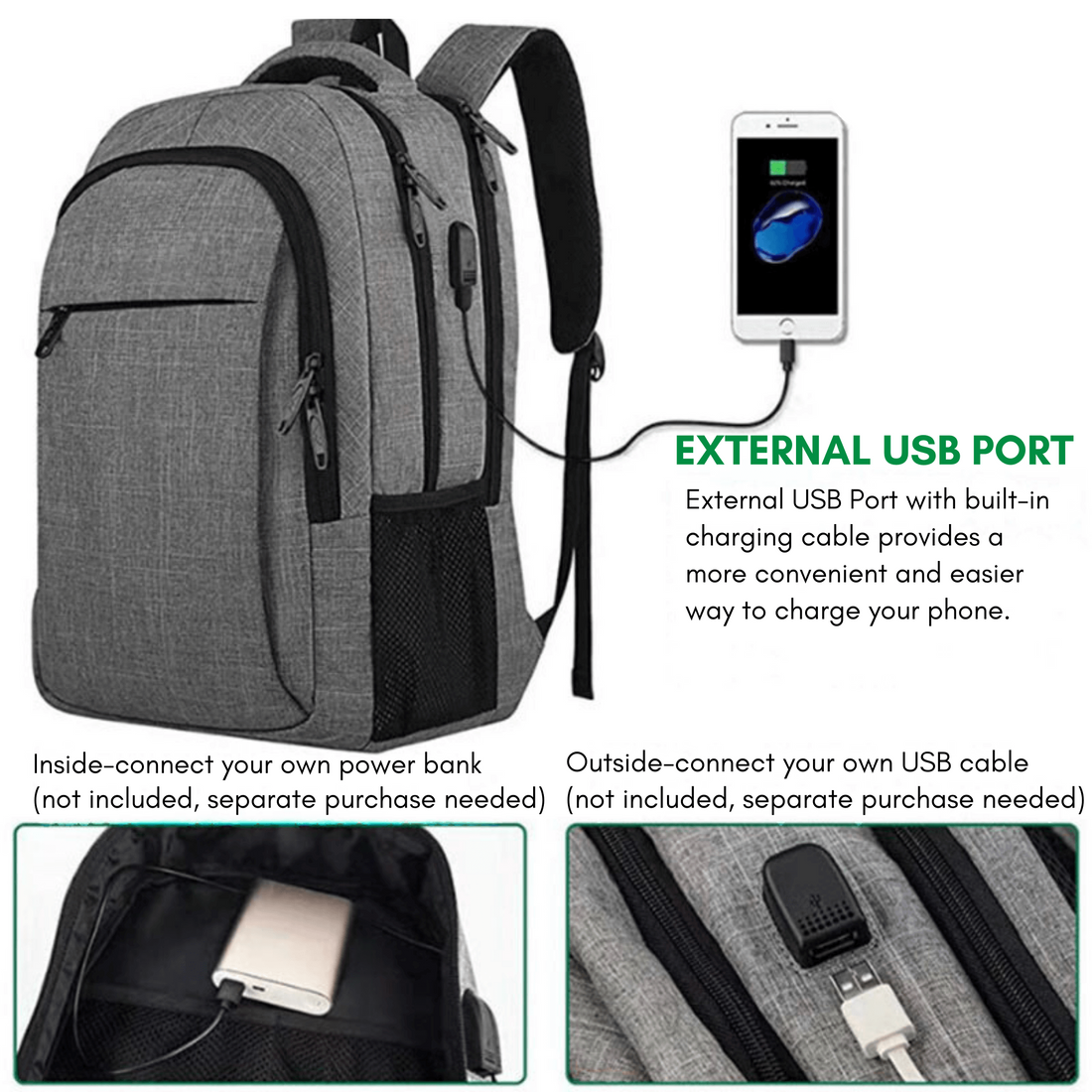 TECHGUARD Travel Laptop Backpack